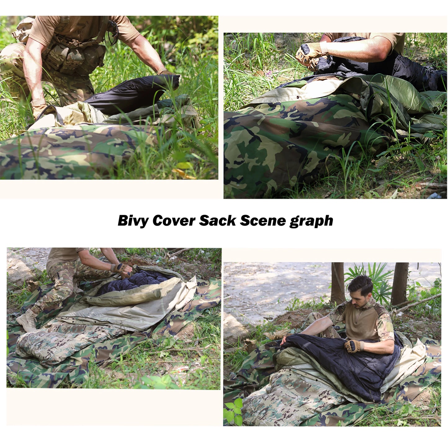 Bivy Cover Velvet Sack Outdoor, Waterproof Outer Shell Sleeping Bag