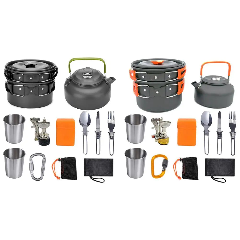 Cookware Kit Aluminum Cooking Set Water Kettle, Pan, Pot, Cutlery Utensils