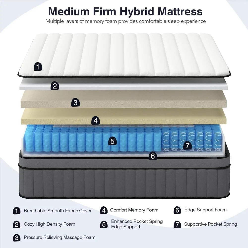 12 inch memory foam mattress