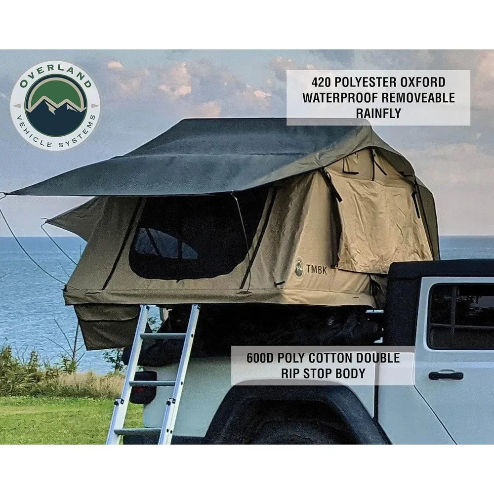 3 Person Truck Bed Roof Top Tent, Marine Grade 600D Rip-Stop Polyester