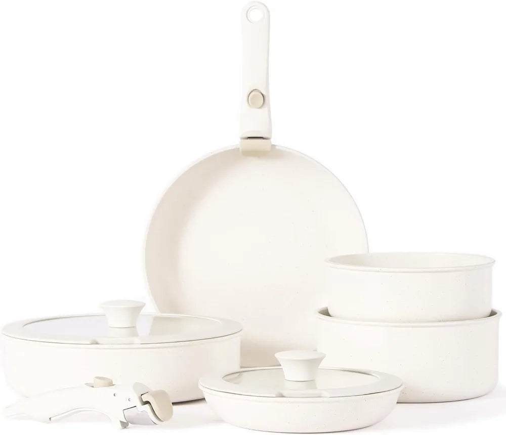 Pot and pan set, Nonstick Cookware Detachable Handle