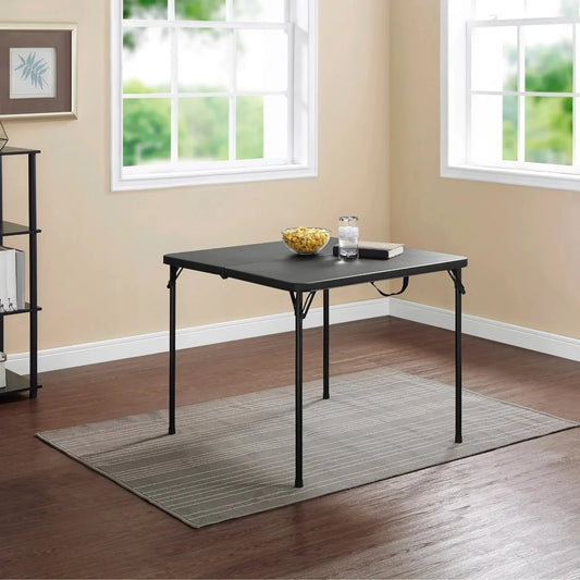 Mainstays 34" Square Resin Fold-in-Half Table, outdoor,  portable