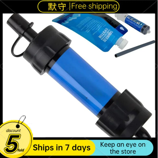 Portable, reverse Osmosis Water Filtration System, outdoor Survival Emergency Water Purification Equipment