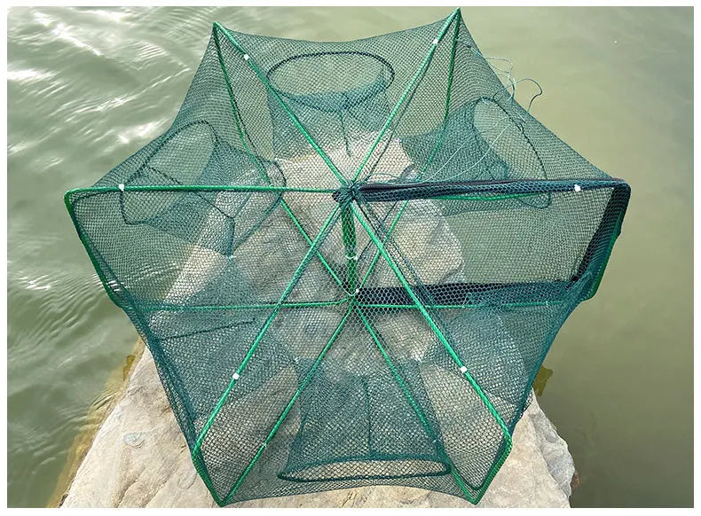 Fishing Net Mesh 8 Hole Hand Fishing Net Casting Nets Crayfish