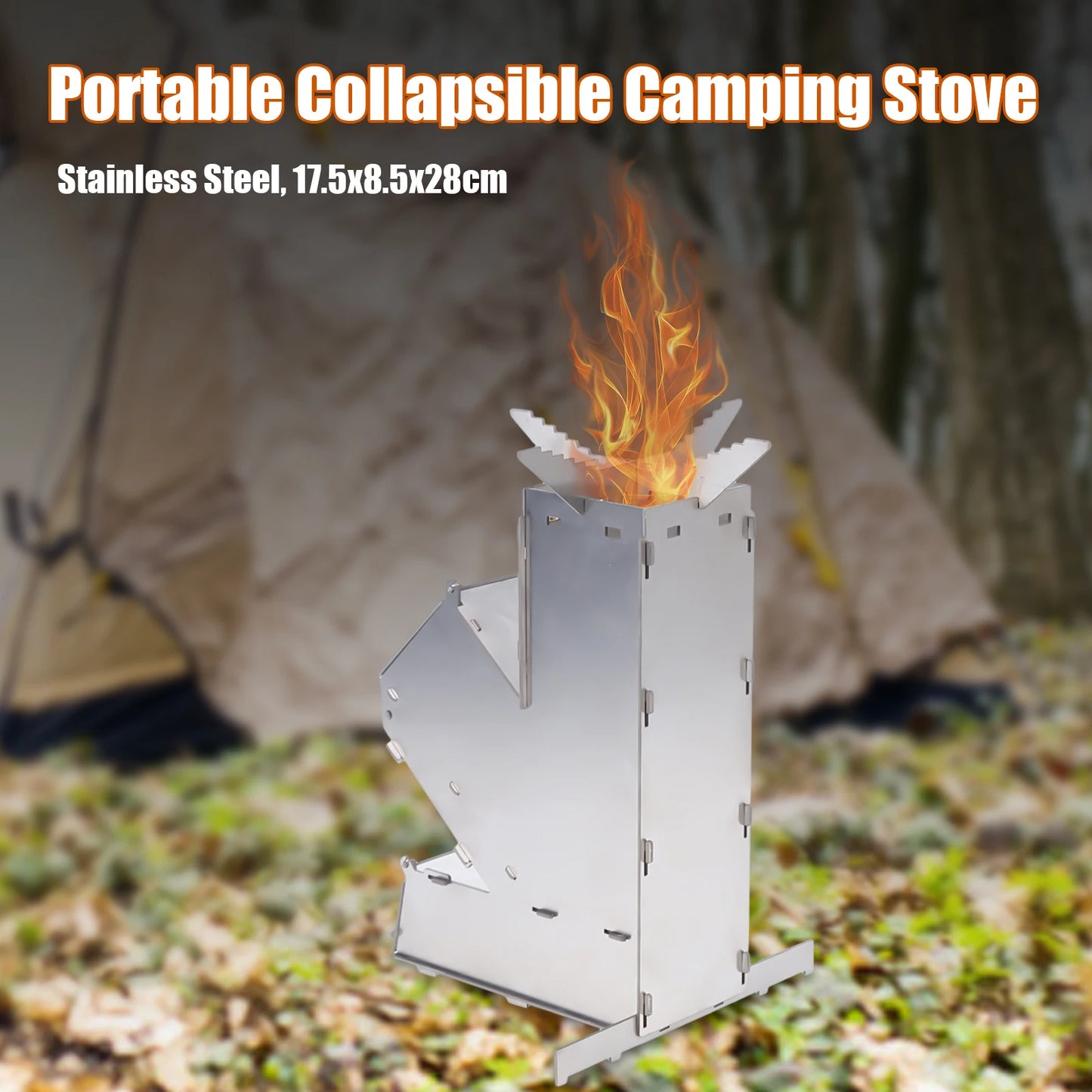 Stainless Steel Wood Stove Folding Cooker Equipment