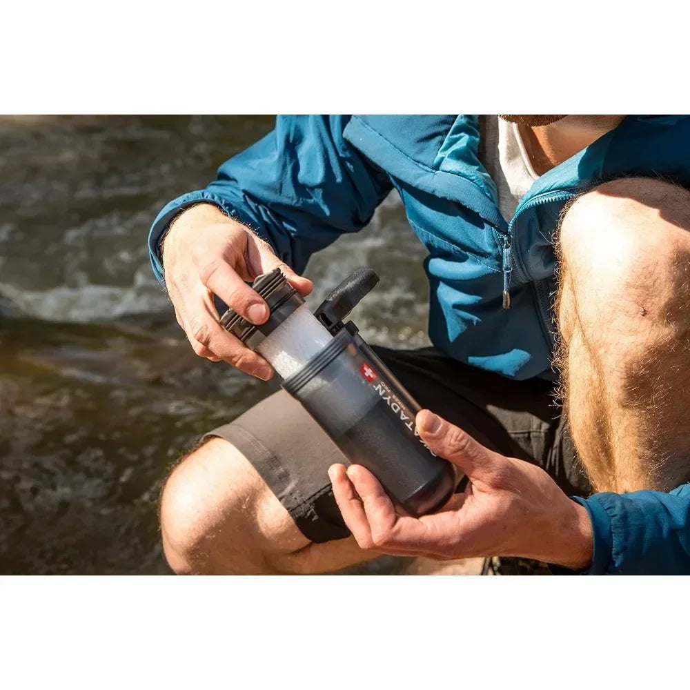 Transparent Water Filter, Lightweight, for Personal or Small Group Camping, Emergency Preparedness, water purifier