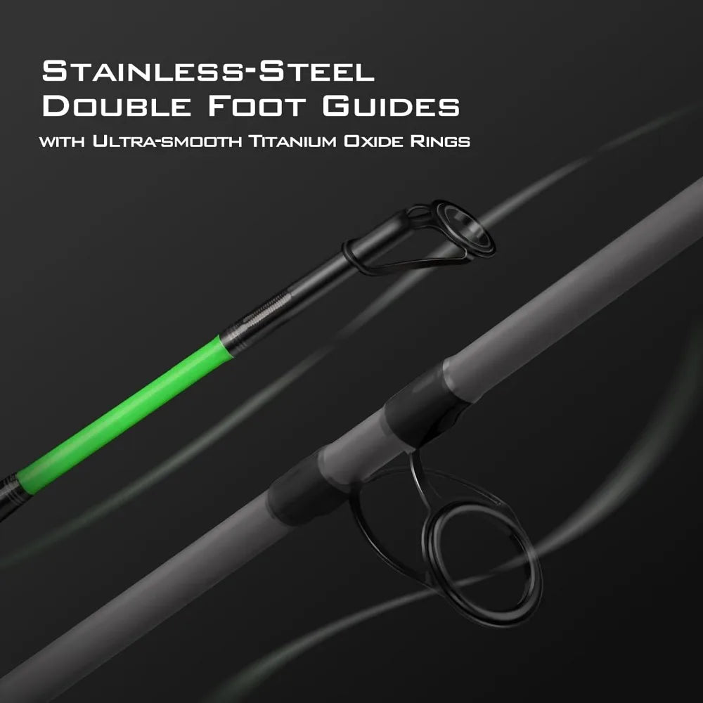 Fishing Rod, Powerful, Lightweight S-Curve Graphite Rod Blanks, Nano Resin Technology