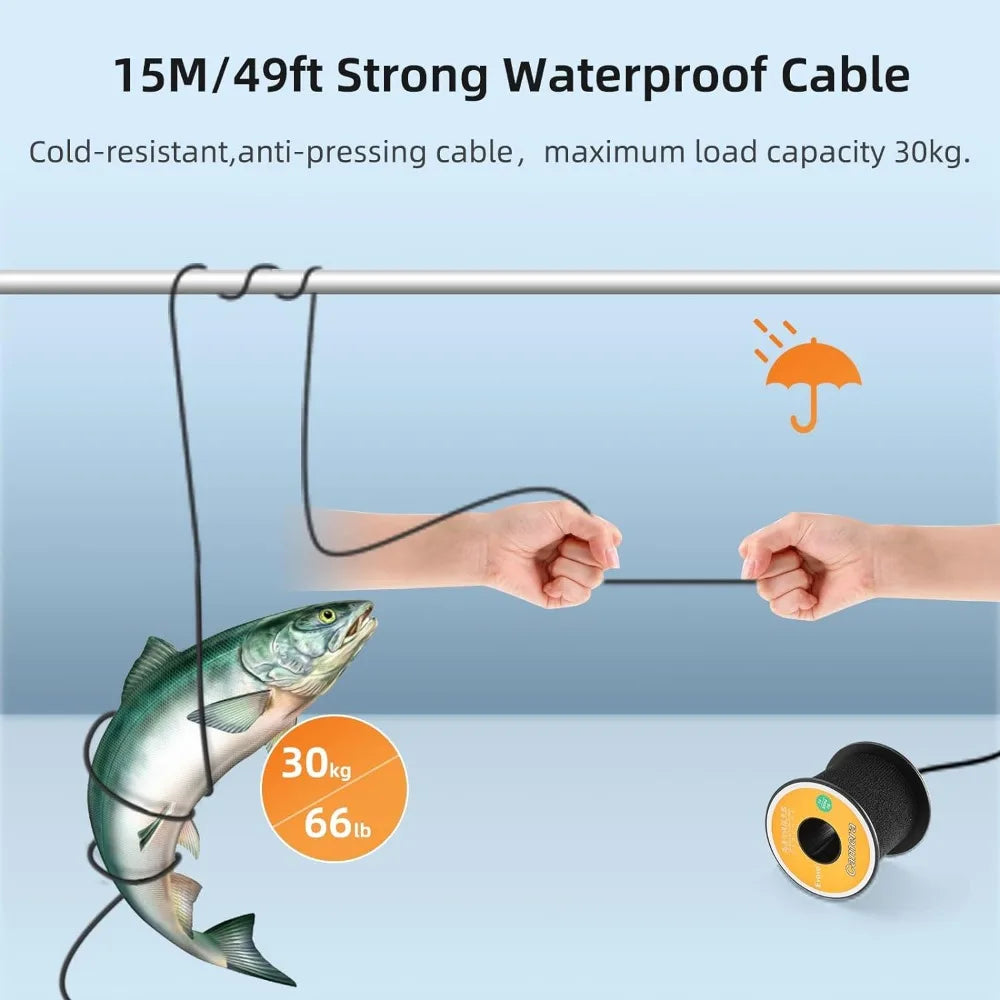 Depth Finder Portable Fishing Sonar Fish Locator, Fish Bite Alarm Tools