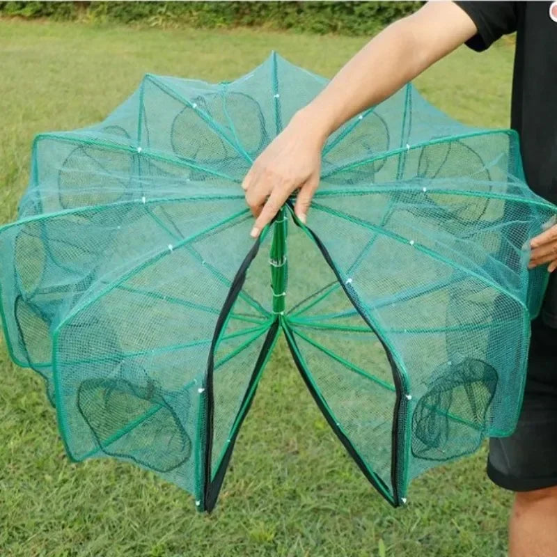 Fishing Net Mesh 8 Hole Hand Fishing Net Casting Nets Crayfish